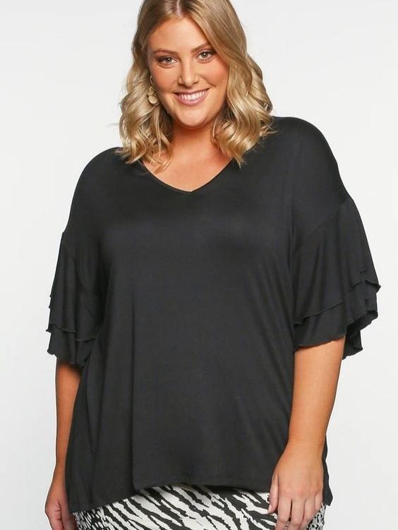 Betty Basics Ripon Top | Black - Boho Buys