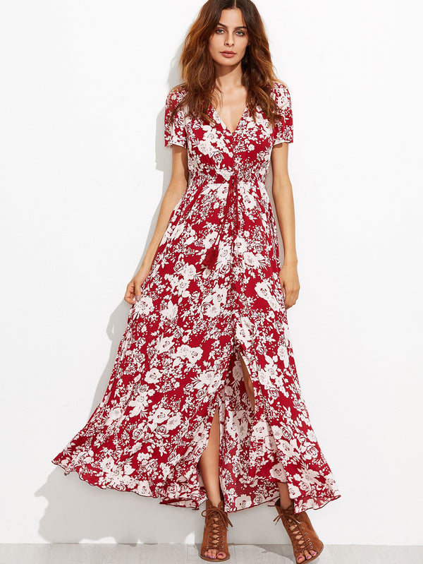 Red Maxi Dress - Boho Buys