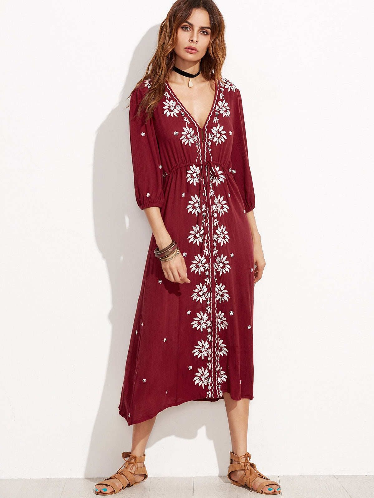 Red Long Dress - Boho Buys