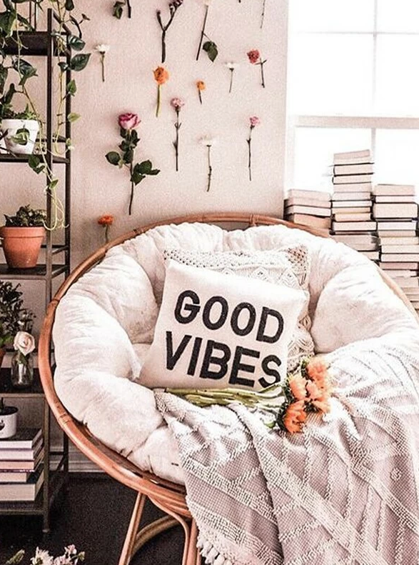 Good vibes cushion on sale cover